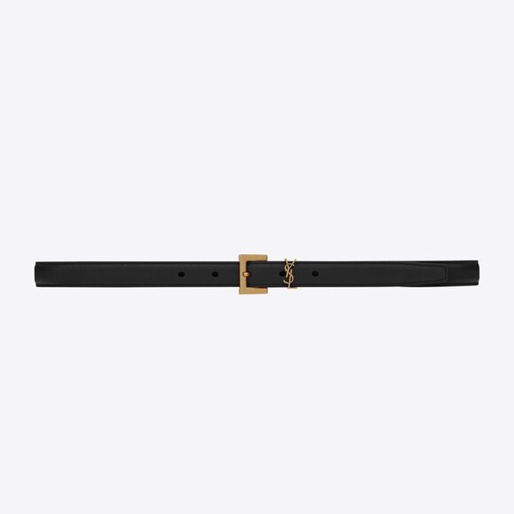 YSL NARROW MONOGRAM BELT - Picture 1 of 5